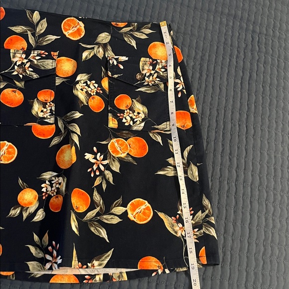 LOFT Blue and Orange Mini Skirt - Picture 5 of 6